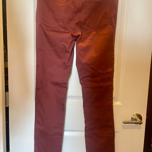 PrAna Kayla Mid Rise Red Straight Leg Jeans, NWT, Size 14 Tall - Picture 2 of 6